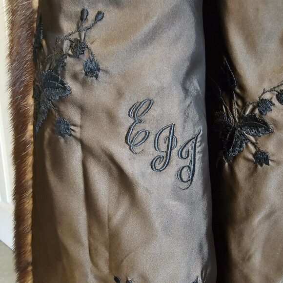 Vintage EMBA Lunaraine Natural Demi-Buff Mink Coat Full Length Dittrich Furs M - Picture 13 of 15
